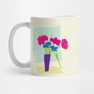 Flower Vase Bouquet Still Life Mug